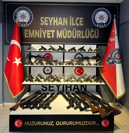 Adana Seyhan'da 50 Ruhsatsız Silah Bulundu 