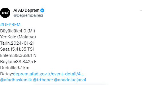 Deprem Malatya