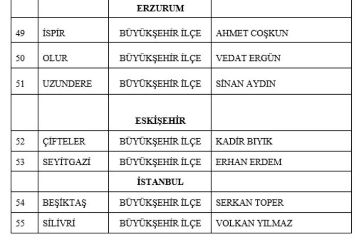 Mhp Adayları 3