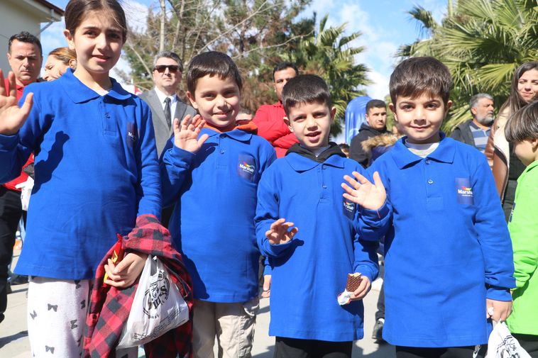 Hatay'da Depremin Zarar Verdiği Okullar Renkleniyor 