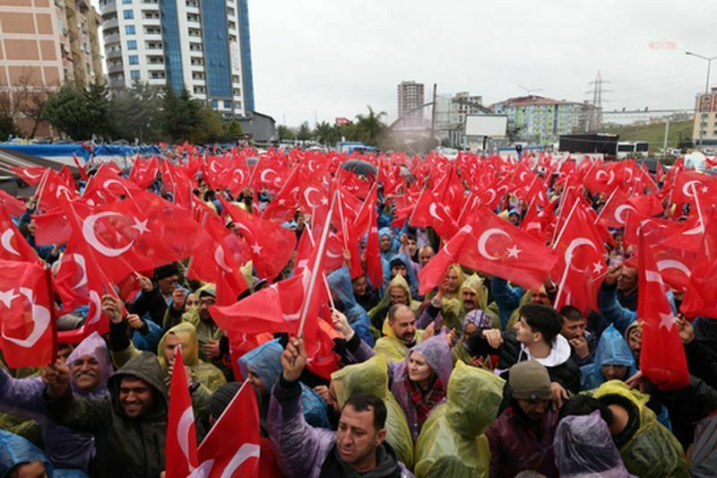 Hatay'da Lütfü Savaş'a Destek Eylemi 