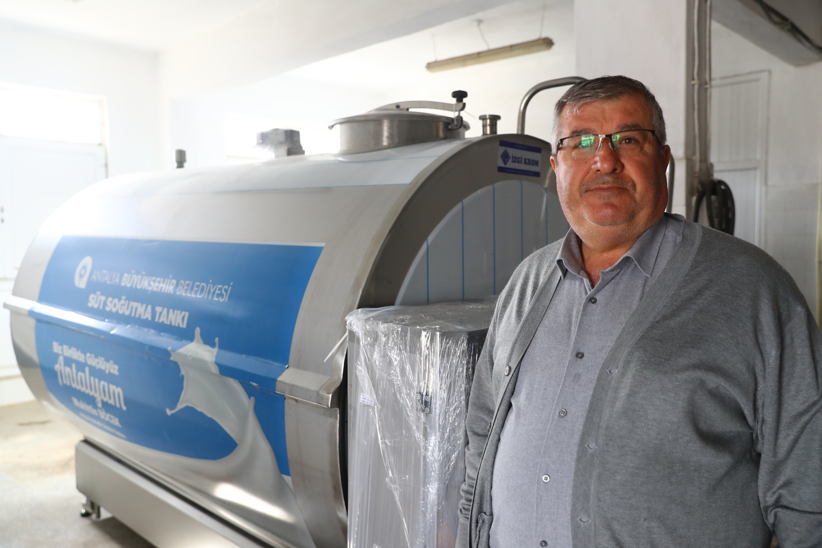 Antalya Büyükşehir Belediyesi süt tankı tahsis ediyor