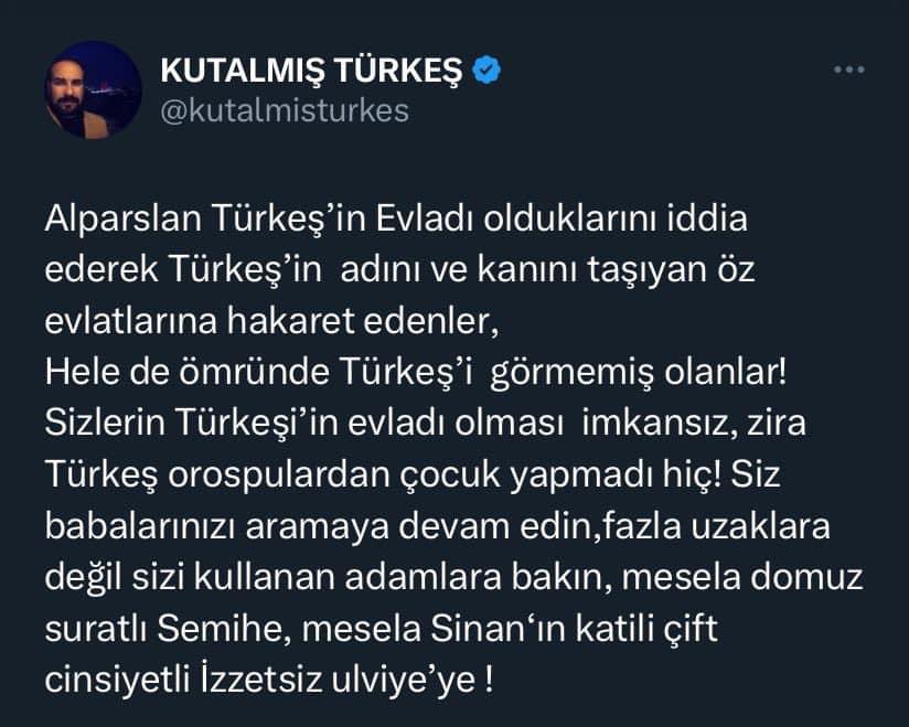 Türkeş'in Oğlu Hakaret Etmişti! Ülkü Ocakları Başkanından Tehdit Geldi (2)