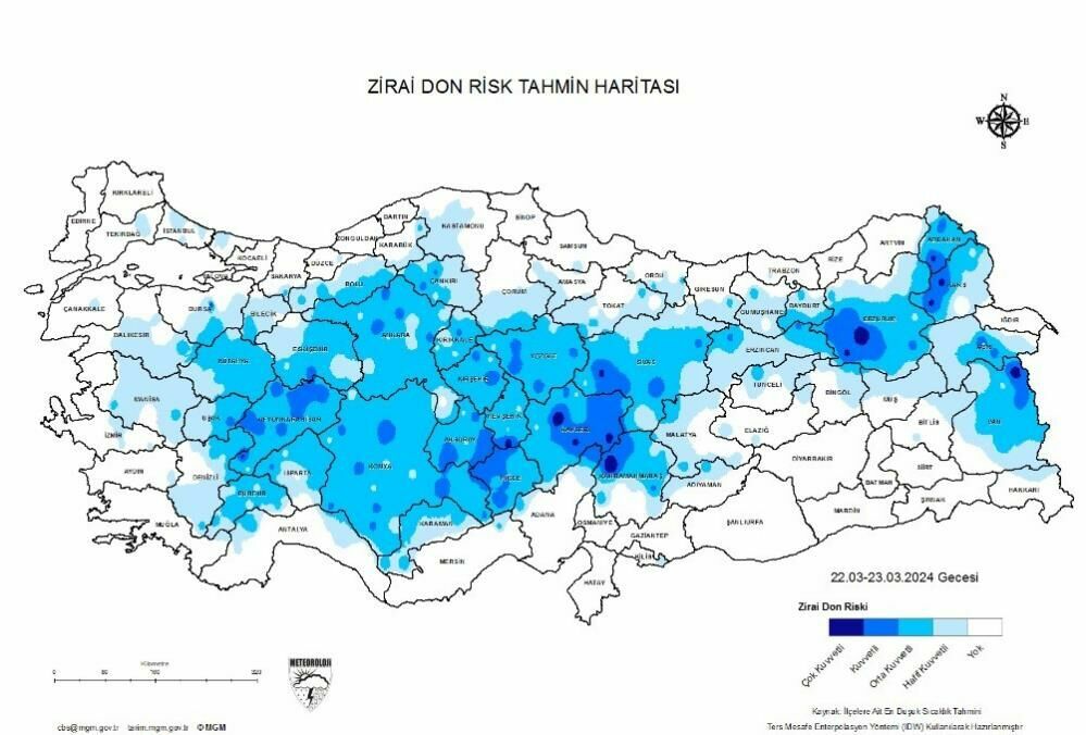 Meteoroloji uyardı: Denizli'de zirai don riski olabilir