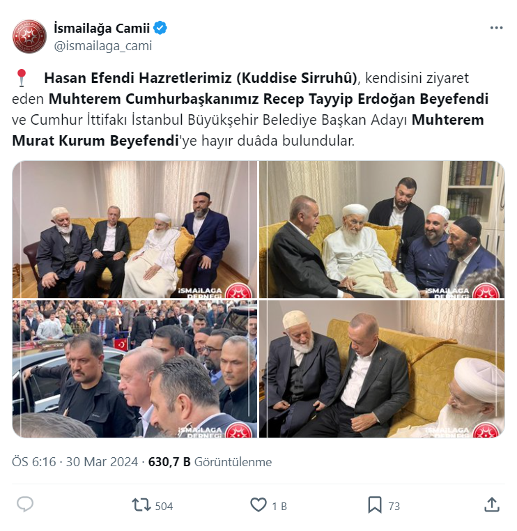 Cumhurbaşkanı Erdoğan İsmailağa Cemaati'ni ziyaret etti: Cübbeli Ahmet'ten tepki!