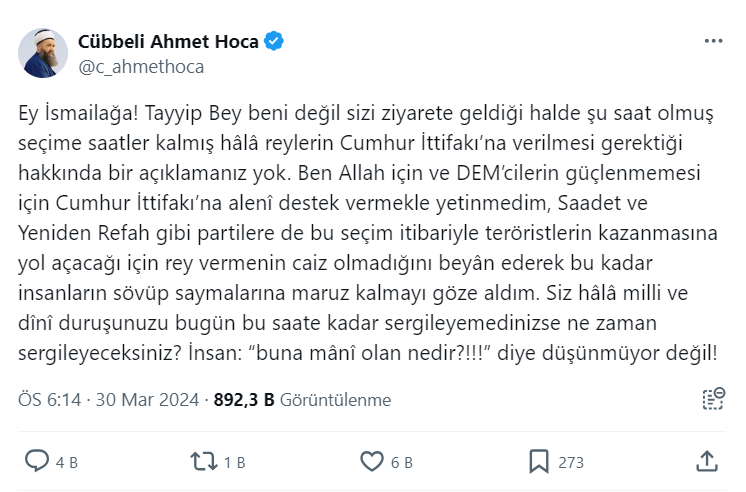 Cumhurbaşkanı Erdoğan İsmailağa Cemaati'ni ziyaret etti: Cübbeli Ahmet'ten tepki!