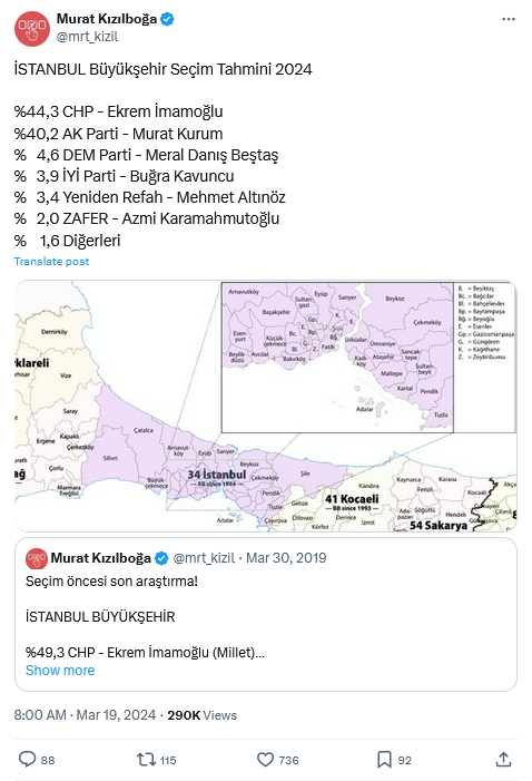 İstanbul'da Hangi Aday Önde 2019 Seçimini Bilen Analistten Son Anket  (2)