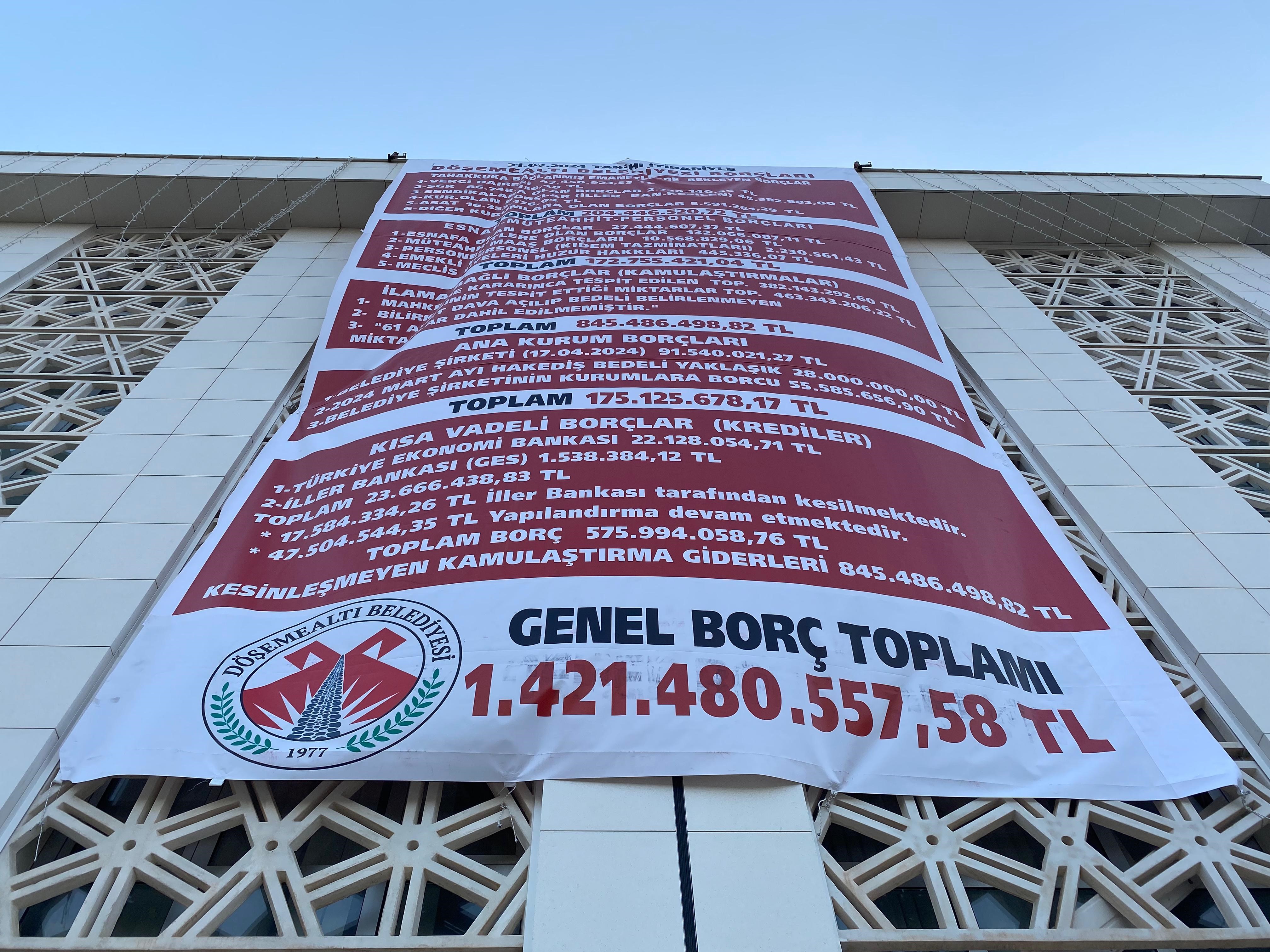 Antalya'da CHP'li Belediye önceki yönetimin borçlarını duyurdu