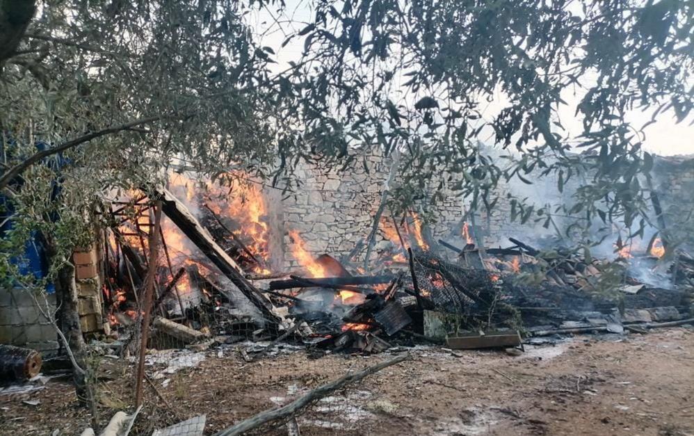 Muğla Ula'da depoda çıkan yangında havyan telef oldu