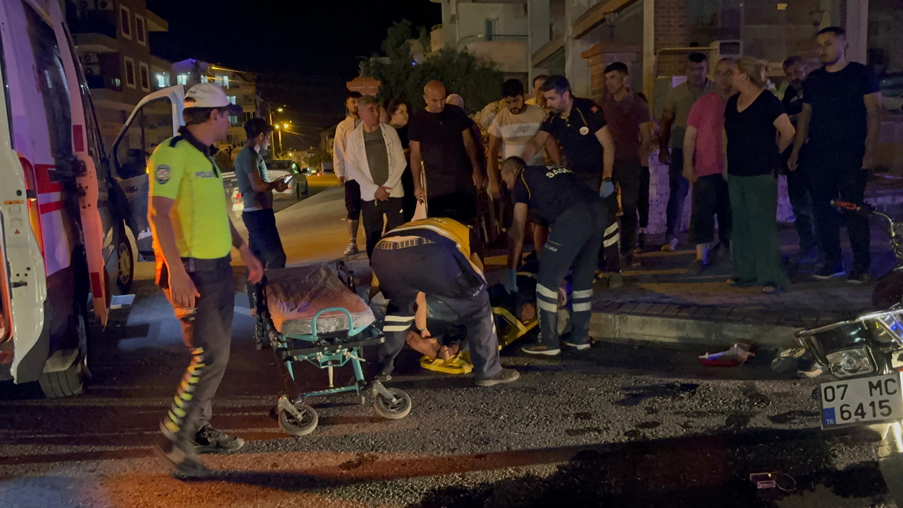 Gazipaşa'da motosiklet kazası: Hem yaralandı hem 32 bin lira ceza yedi