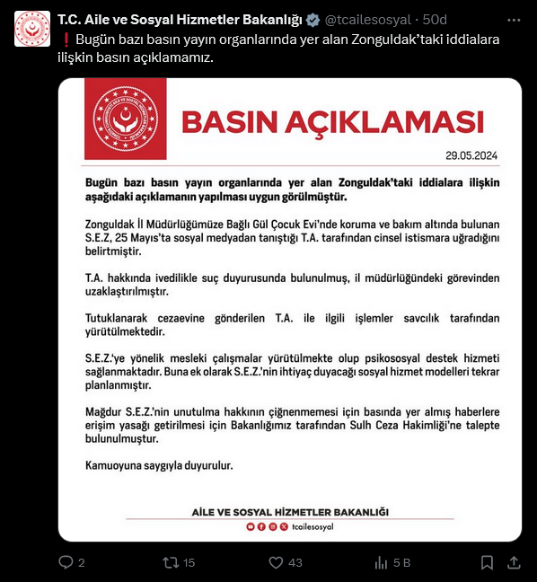 Screenshot 2024 05 29 At 20 57 13 (9) T.c. Aile Ve Sosyal Hizmetler Bakanlığı (@Tcailesosyal) X