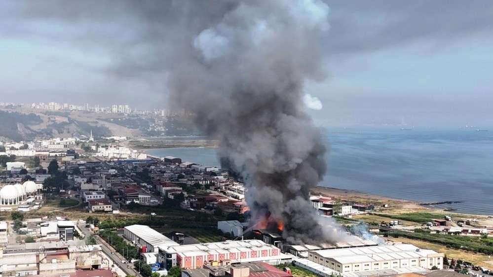 Samsun'daki fabrika yangını kontrol altına alındı