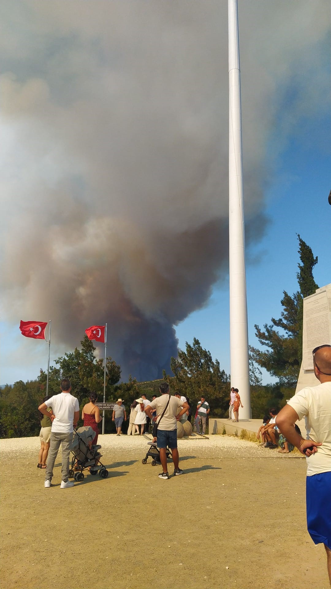 Çanakkale’de orman yangını: Bir köy boşaltıldı