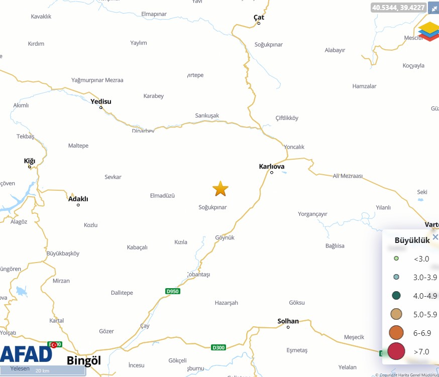 Bingöl'de korkutan deprem!