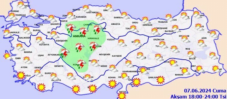 Meteoroloji uyardı! Bazı illerde gök gürültülü sağanak yağış bekleniyor