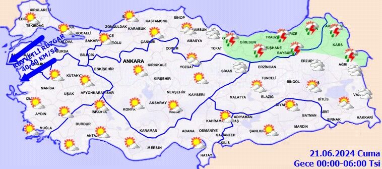 Meteoroloji uyarıyor: Kuvvetli rüzgar ve sağanak geliyor!