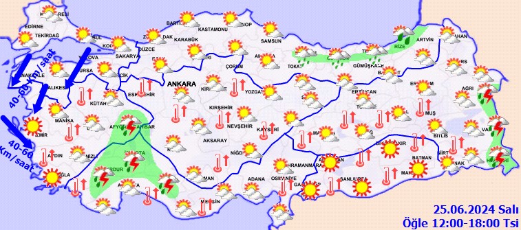 Meteoroloji'den 10 il için uyarı: Gök gürültülü sağanak yağış uyarısı!