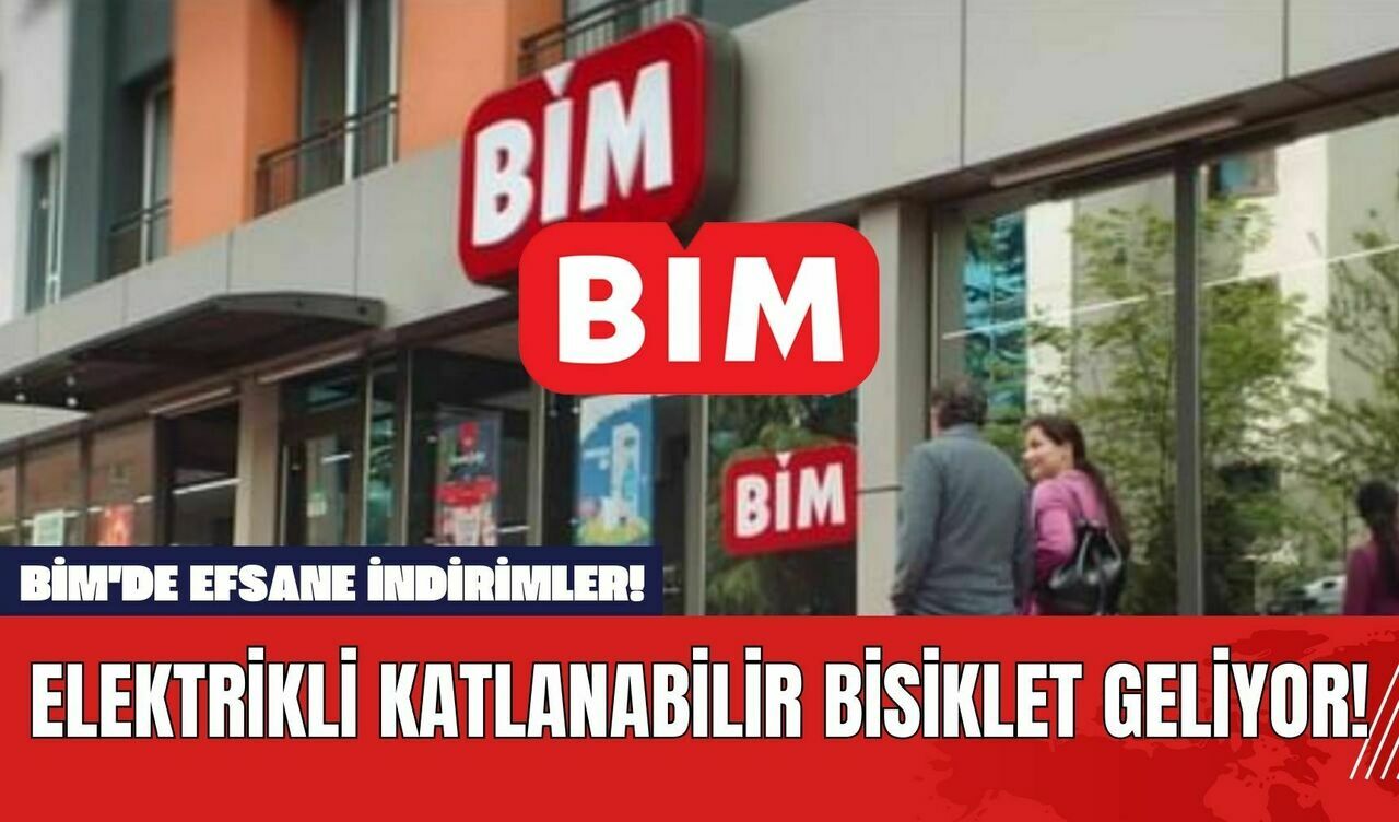 BİM'de Efsane İndirimler! Elektrikli Katlanabilir Bisiklet Geliyor!