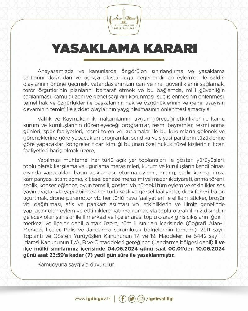 Iğdır Yasak