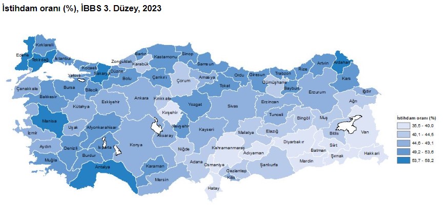 Türkiye'de il il istihdam verileri açıklandı