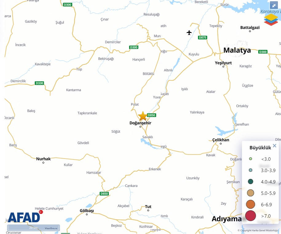 Malatya'da deprem!