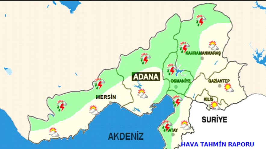 Meteoroloji'den Doğu Akdeniz Için Gök Gürültülü Sağanak Uyarısı 2