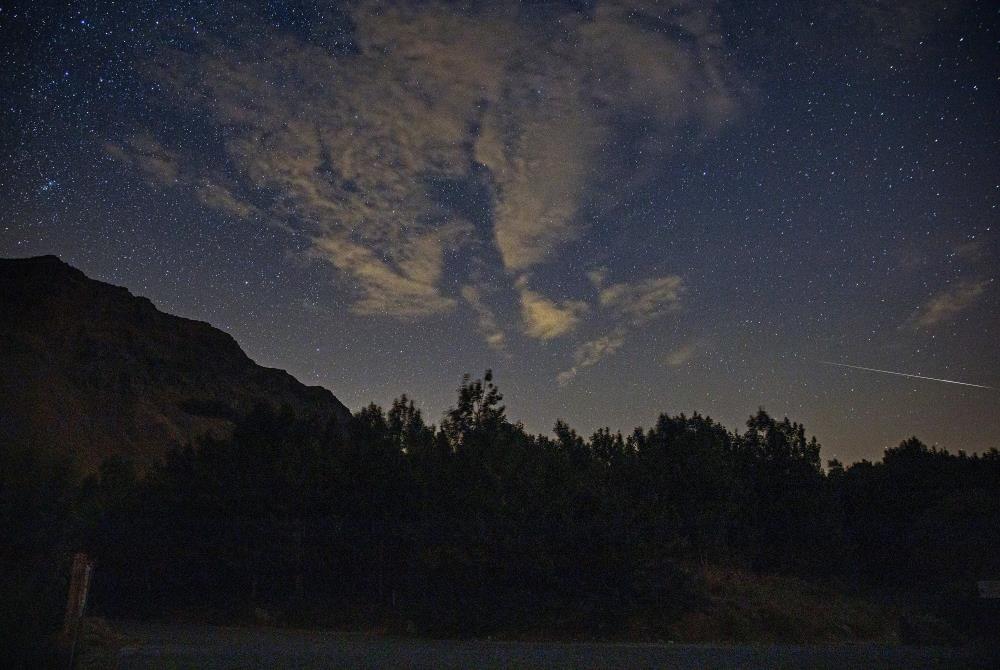 Bitlis'te meteor yağmuru görsel şölen sundu