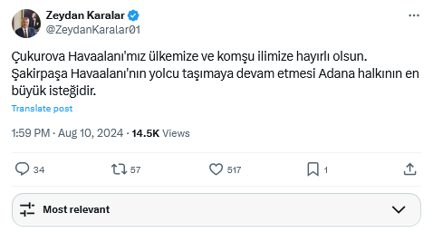 Adana Şakirpaşa Havalimanı’nın Kapanmasını Istemiyor 2