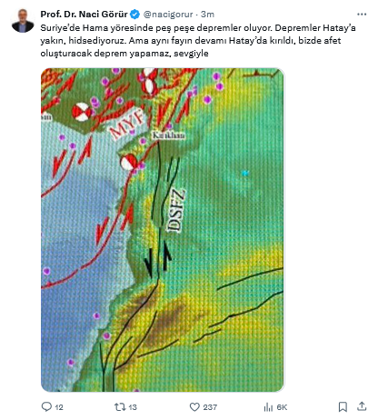 Naci Görür'den 5.2'Lik Deprem Açıklaması! Hatay'ı Etkiler Mi 2