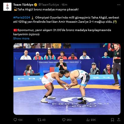 Taha Akgül Yarı Finalde Elendi! Bronz Için Mücadele Verecek 2