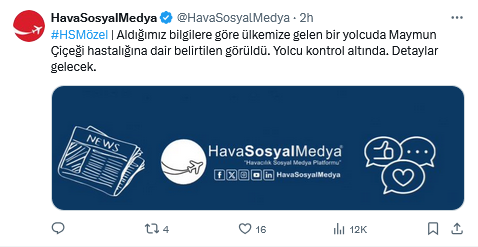 Türkiye'ye Gelen Bir Yolcuda Maymun Çiçeği Iddiası  2