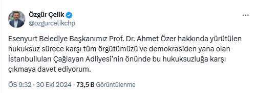 CHP Tüm Üyelerini Çağlayan Adliyesi Önüne Çağırdı