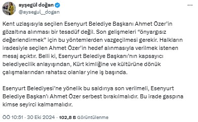 Dem Parti'den Ahmet Özer Tepkisi Verilmek İstenen Mesaj Açık 2