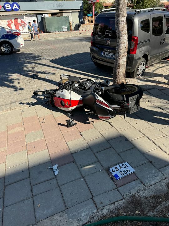 Fethiye'de Aynı Gün 2 Motosiklet Kaza Yaptı 3