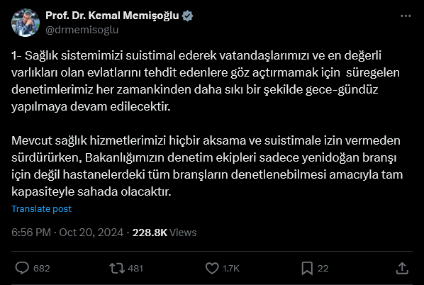 Özel Sağlık Kuruluşlarında Yapısal Reform Sinyali 5