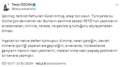 Siyasilerden Gülen Paylaşımları Kötü Bilirdik 2