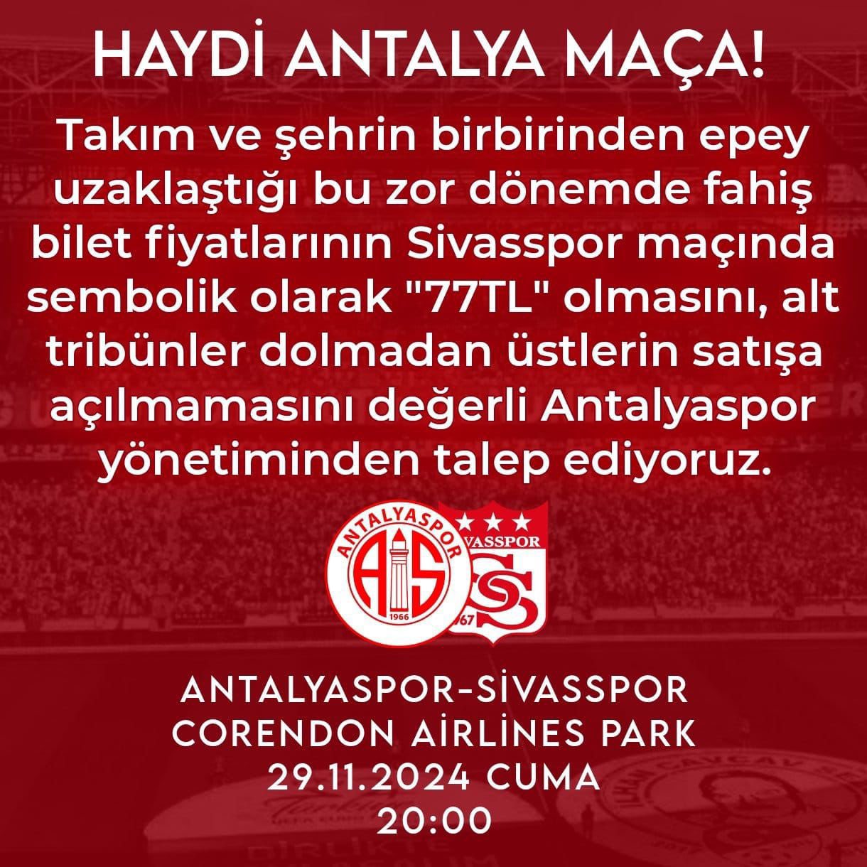 Antalyaspor Yönetimi Taraftarın Çağrısına Kulak Verdi