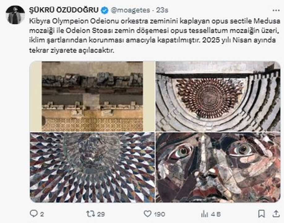 Burdurdaki Medusa Mozaiğinin Üzeri Kapatıldı 2