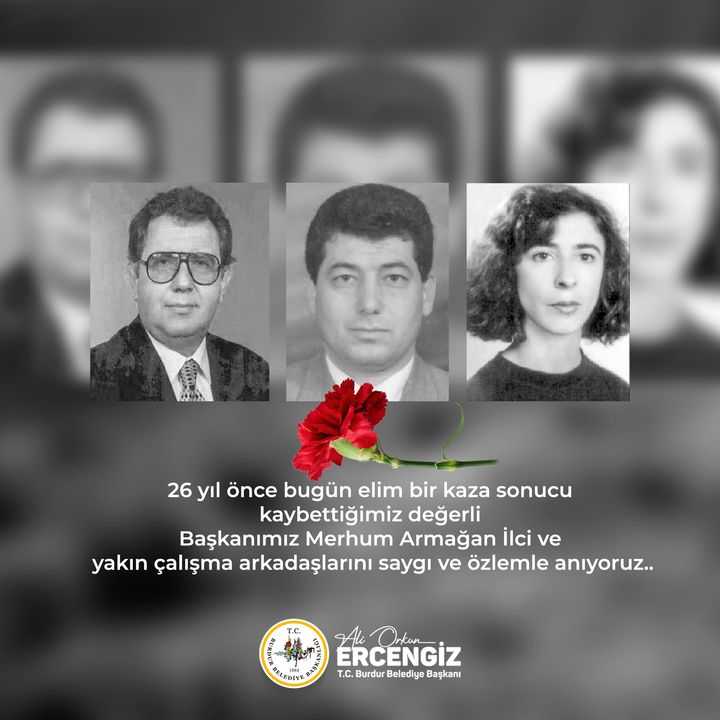 Elim Kazada Vefat Eden Eski Başkan Ve Ekibi Burdur'da Anıldı  2