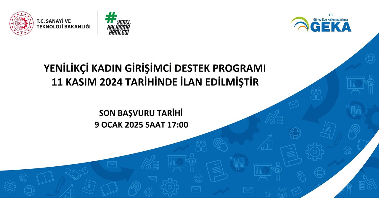 Geka'dan 2024 Yenilikçi Kadın Girişimci Destek Programı 2