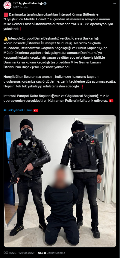 Kırmızı Bültenle Aranan Uyu*turucu Baronu İstanbul'da Yakalandı