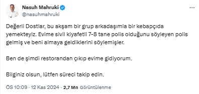 Nasuh Mahruki'nin Evine Polis Baskını 7