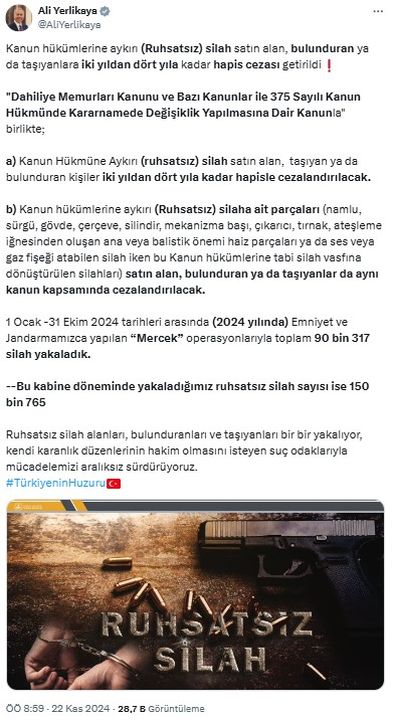 Ruhsatsız Silah Taşımaya Hapis Cezası Geliyor 2 Result