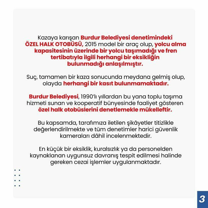 Burdur Belediyesi O Kazayla İlgili Açıklama Yaptı! Halk Otobüsü Arızalı Mıydı 2