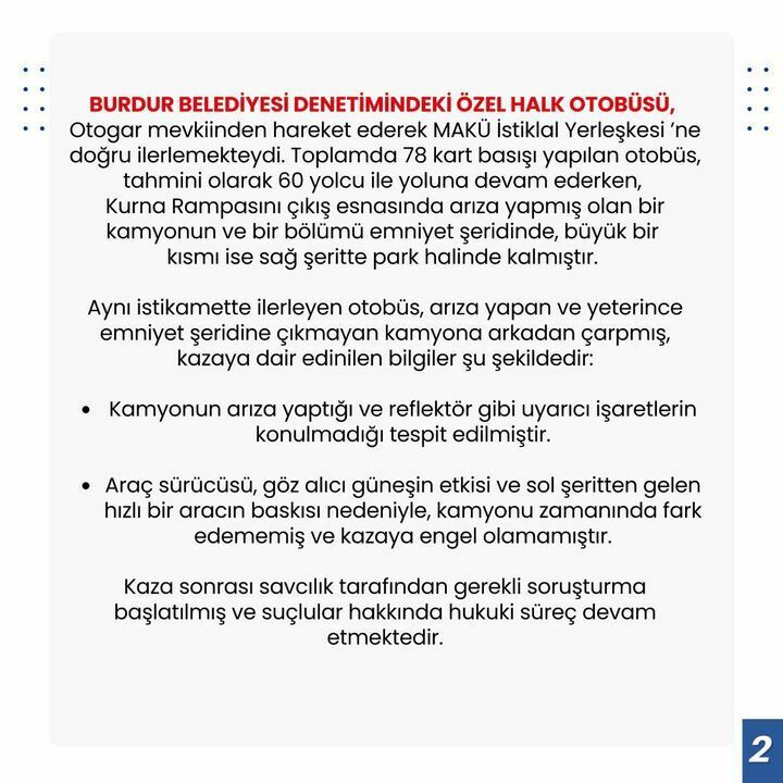 Burdur Belediyesi O Kazayla İlgili Açıklama Yaptı! Halk Otobüsü Arızalı Mıydı 3