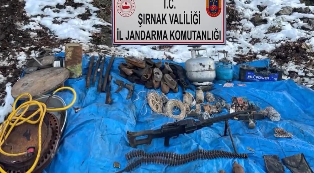 Cudi Dağı'nda PKK'ya Ait Tanksavar ve Ağır Silahlar Ele Geçirildi