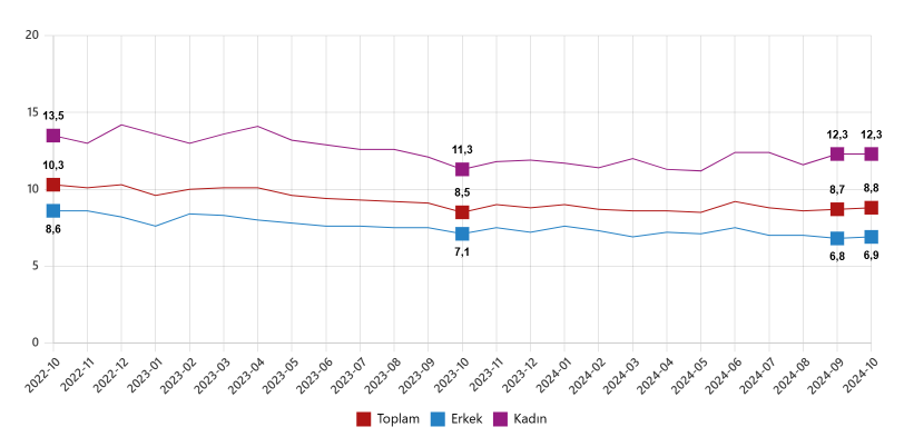 Türkiye’de 1 Ayda 61 Bin Kişi İşsiz Kaldı