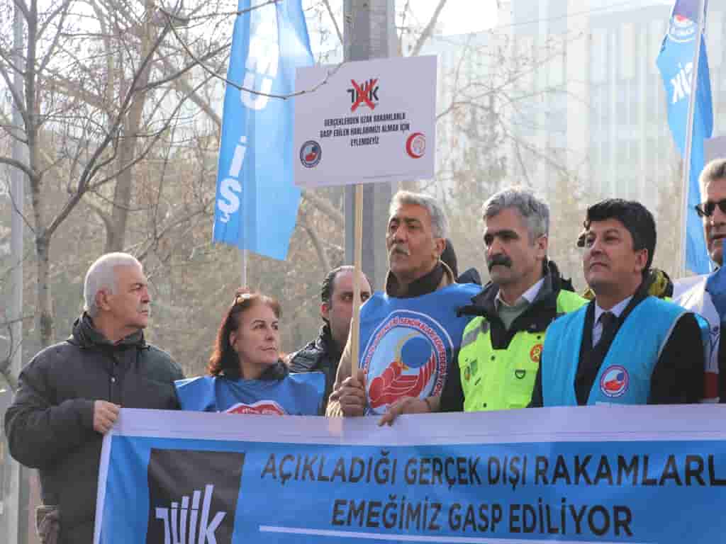 Birleşik Kamu-İş TÜİK Verilerini Protesto Etti: “Kamu Emekçisinin Ekonomisine Mum Dikildi”