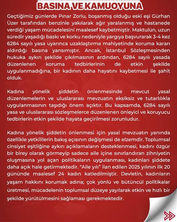 Antalya Barosu'ndan Pınar Zorlu Açıklaması Cezasızlık Politikasından Vazgeçilmeli 2