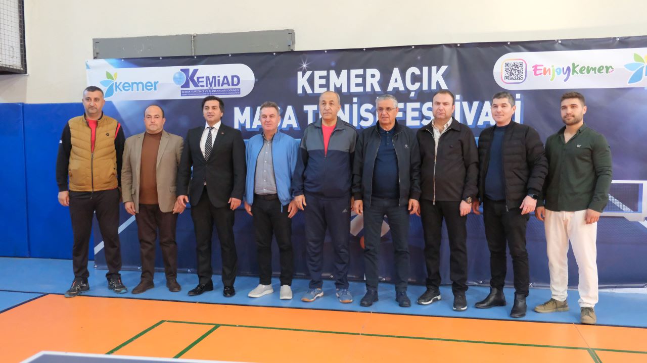 Antalya Kemer'de Masa Tenisi Festivali Başladı